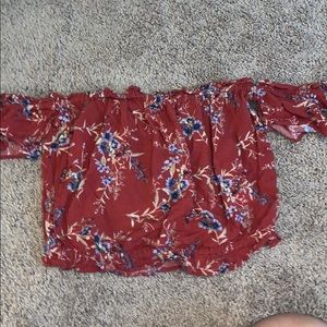 American Eagle off the shoulder crop top